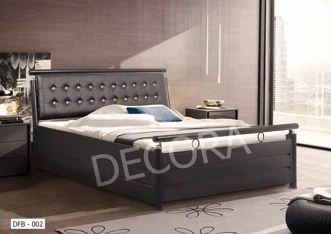 DFB-002 Wrought Iron Box Bed with Hydraulic Storage (Without Mattress)