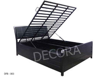 Load image into Gallery viewer, DFB-003 Wrought Iron Box Bed with Hydraulic Storage (Without Mattress)
