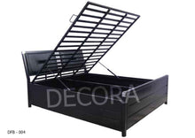 Load image into Gallery viewer, DFB-004 Wrought Iron Box Bed with Hydraulic Storage (Without Mattress)
