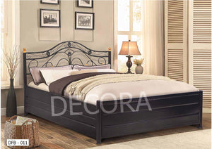 DFB-011 Wrought Iron Box Bed with Hydraulic Storage (Without Mattress)